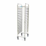 Carucior din inox cu roti, 16 x GN 1/1