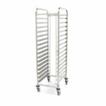 Carucior tavi patiserie, capacitate 16 tavi, cu roti