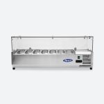 Saladeta / vitrina ingrediente pizza, 1600 mm, 7 x GN 1/4