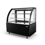 Vitrina rece pentru cofetarie si patiserie, geam curbat