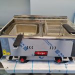 FRITEUZE CU 2 CUVE 2*8 L PE GAZ retea/sau butelie